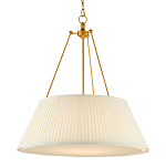 Подвесной светильник светодиодный с фактурным тканевым конусообразным абажуром White Fabric Lampshade варинант исполнения - 3 | Loft Concept в Барнауле