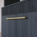 Стеллаж Primo с ящиками Черный дуб  варинант исполнения - 5 | Loft Concept в Барнауле