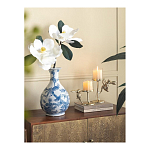 Ваза с мотивами цветущего сада с попугаями Blue Vase Inspired by Nature варинант исполнения - 4 | Loft Concept в Барнауле