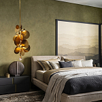 Люстра креативная из дисков цвета латунь Constellation Light and Style варинант исполнения - 3 | Loft Concept в Барнауле