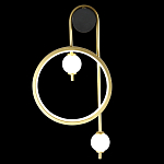 Бра с круглой рамкой и стеклянными белыми шарами B.LUX C Ball варинант исполнения - 3 | Loft Concept в Барнауле