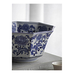 Чаша белая с синим цветочным узором Chino Dishes варинант исполнения - 5 | Loft Concept в Барнауле