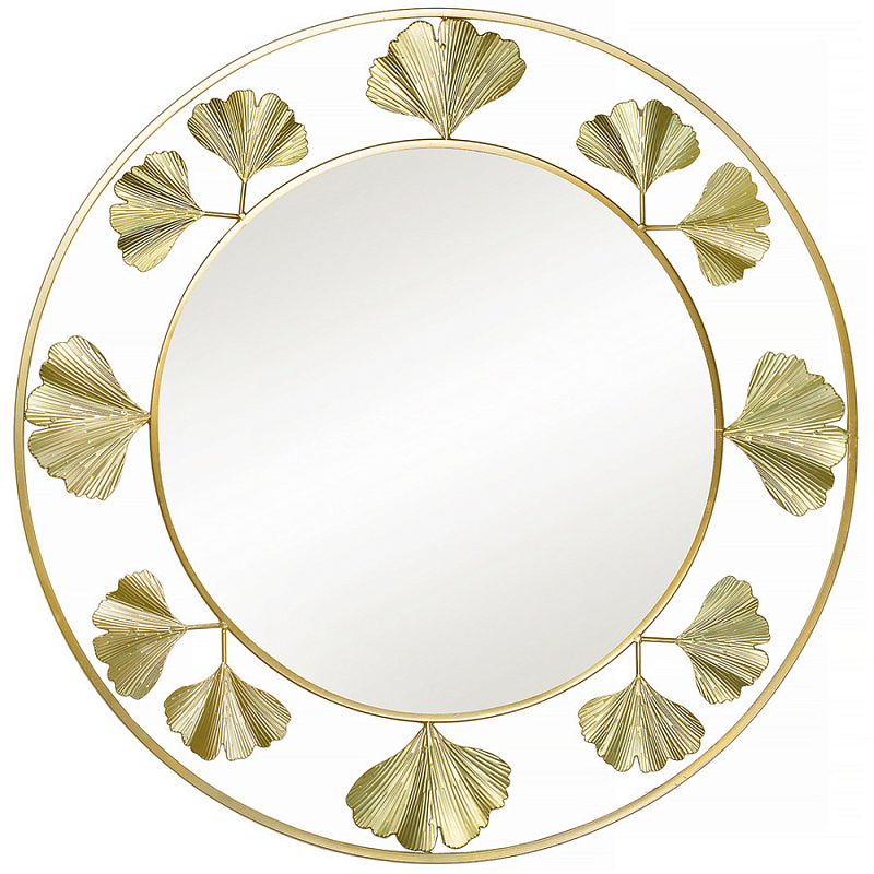 Зеркало настенное в металлическом обрамлении Mirror Golden Portal Золотой Зеркало в Барнауле | Loft Concept 