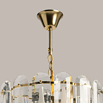 Люстра многоярусная с овальными прозрачными подвесками 36 см Harmonica варинант исполнения - 11 | Loft Concept в Барнауле