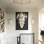 Бра настенное высокое из стеклянных трубочек Gladia варинант исполнения - 3 | Loft Concept в Барнауле