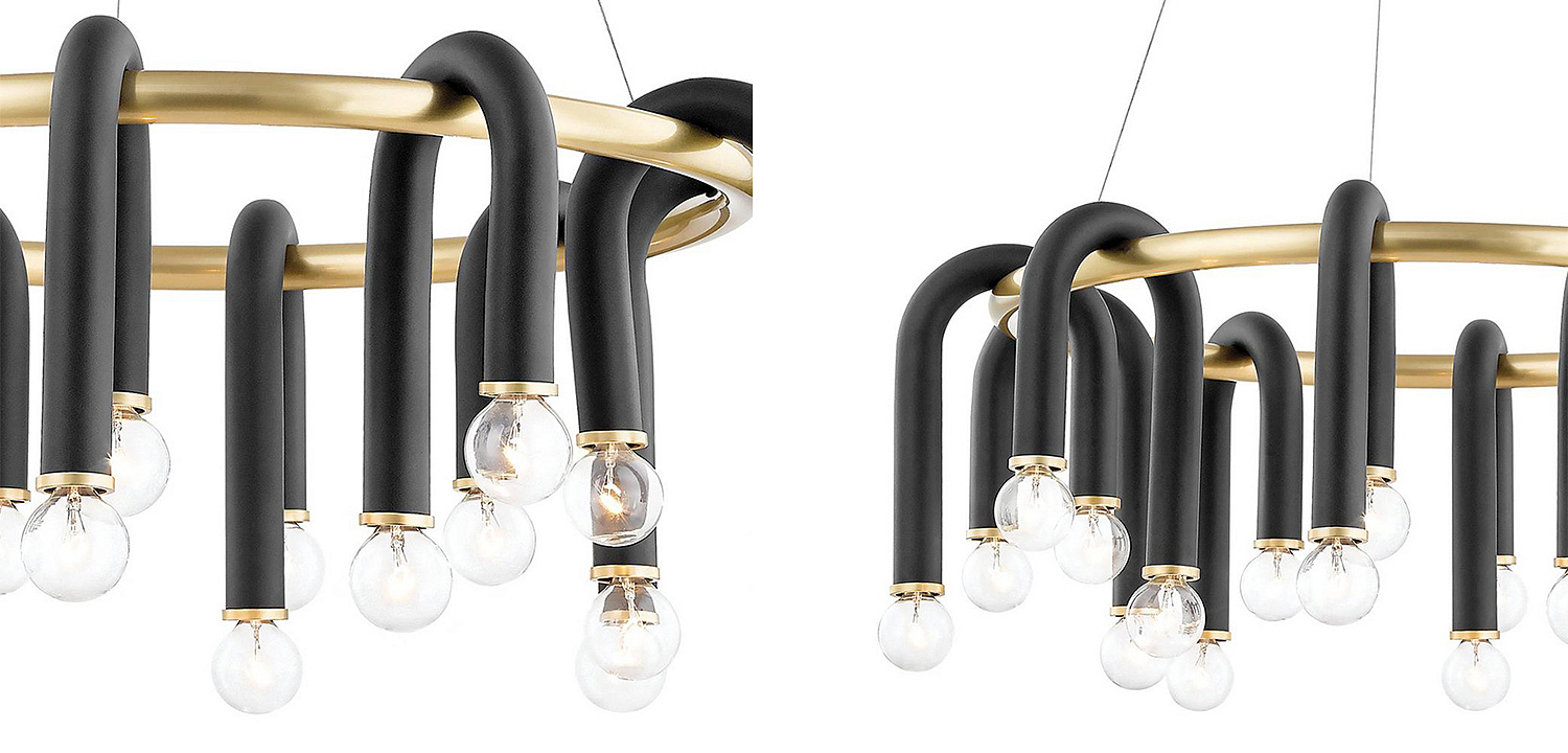 Люстра Paulson floppy chandelier round gold Люстра Paulson floppy chandelier round gold - Loft-Concept в Барнауле