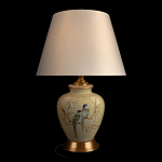 Настольная лампа бежевая с изображением птиц Slip Away варинант исполнения - 2 | Loft Concept в Барнауле