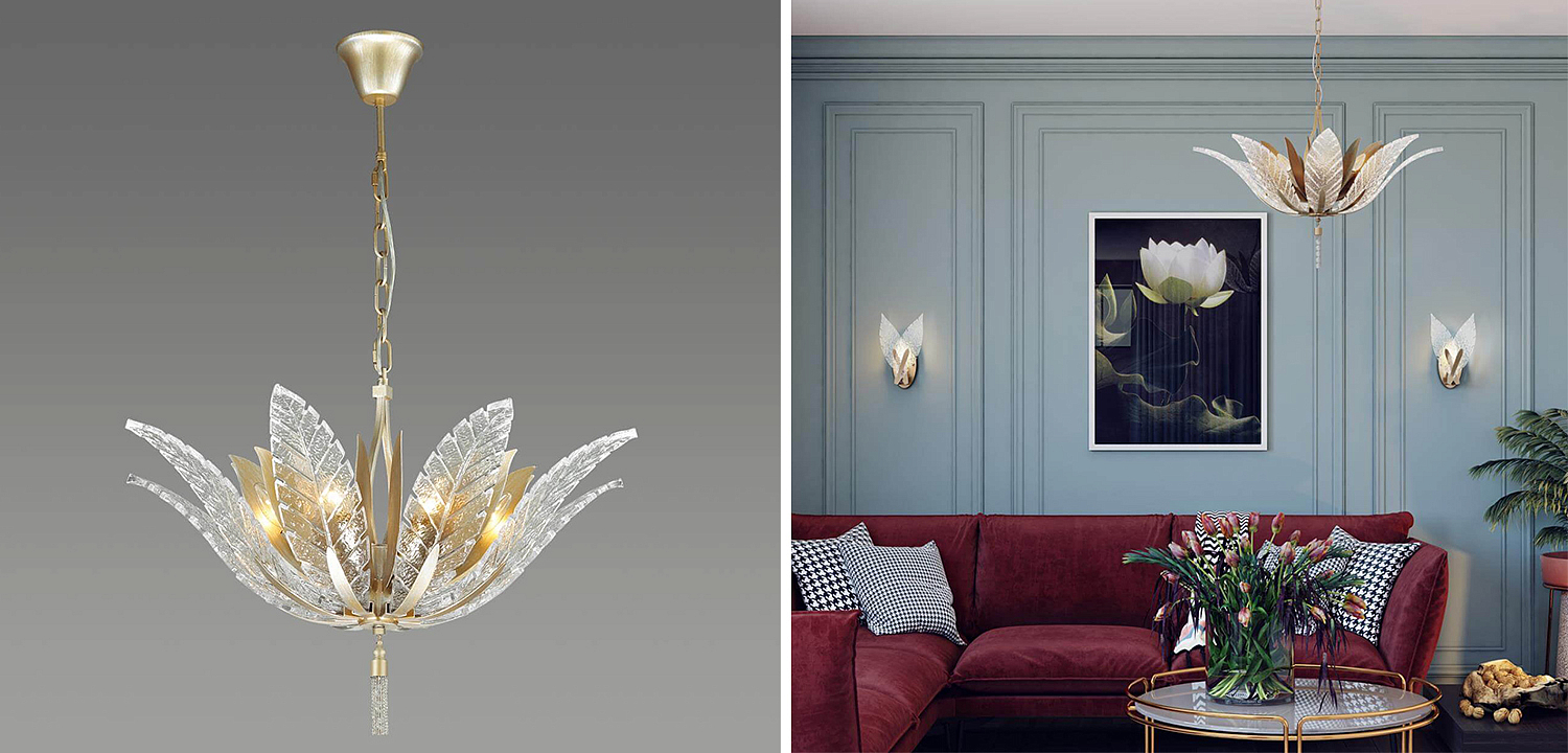 Люстра Glass Petals Chandelier 75 Люстра Glass Petals Chandelier 75 - Loft-Concept в Барнауле