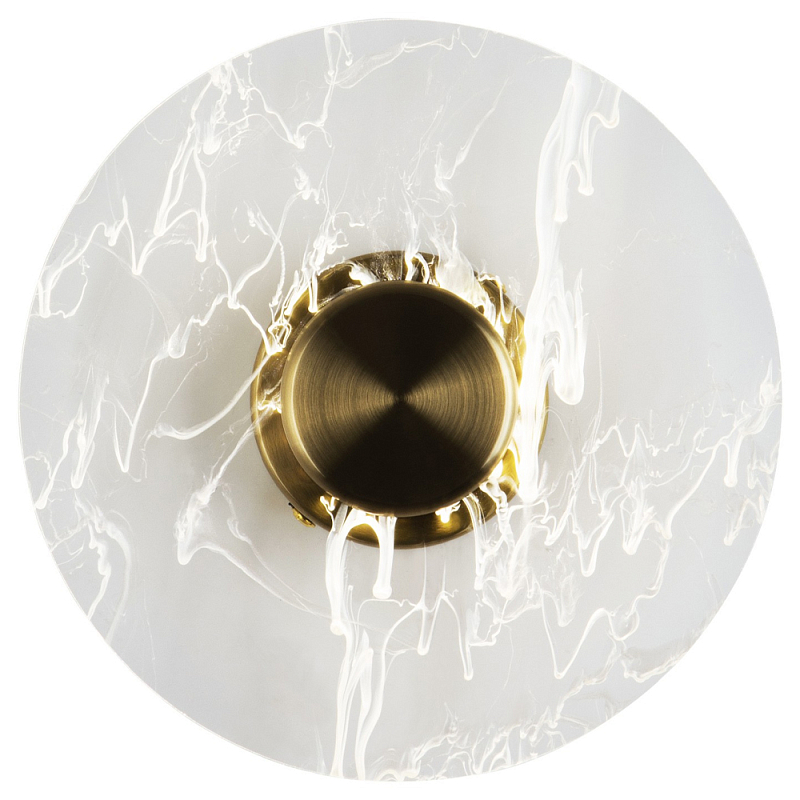 Бра в форме диска Loggia White Smoke Acrylic Wall Lamp Латунь Белый Прозрачное Стекло Бра в форме диска Loggia White Smoke Acrylic Wall Lamp Латунь Белый Прозрачное Стекло в Барнауле | Loft Concept