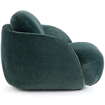 Полукруглое мягкое кресло Halle Green Armchair варинант исполнения - 4 | Loft Concept в Барнауле