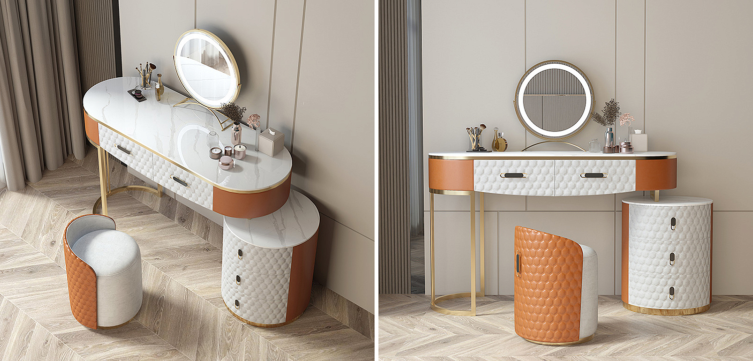 Трельяж Kathryn Bedroom Dressing Table Orange Трельяж Kathryn Bedroom Dressing Table Orange - Loft-Concept в Барнауле