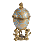 Шкатулка на величественных львах из фарфора с бронзовыми элементами Eden Garden варинант исполнения - 4 | Loft Concept в Барнауле