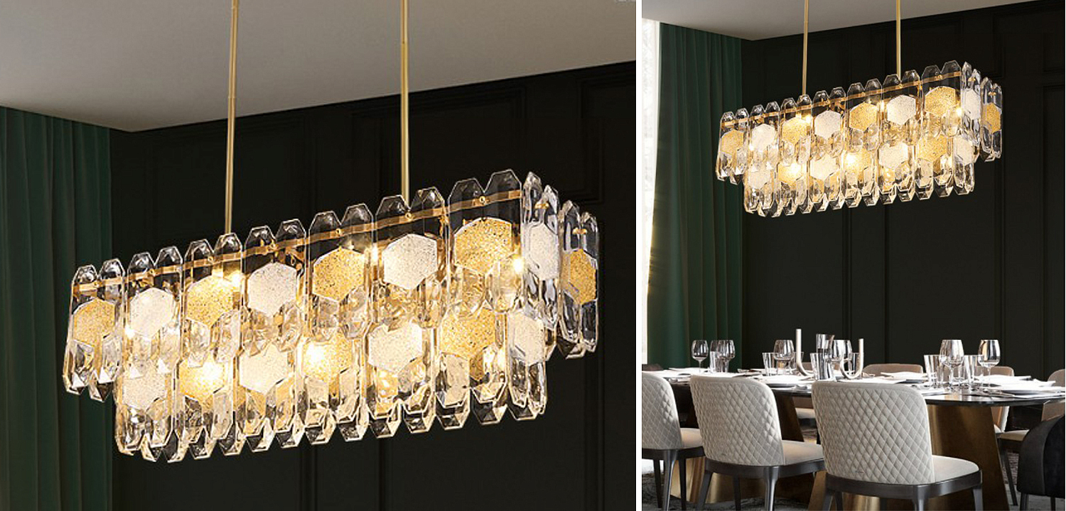 Люстра Oswalda Linear Chandelier Люстра Oswalda Linear Chandelier - Loft-Concept в Барнауле