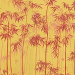 Обои ручная роспись Distant Bamboo Firefly on dyed paper варинант исполнения - 1 | Loft Concept в Барнауле