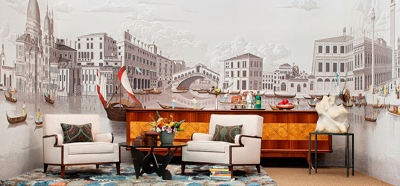 Обои ручная роспись Scenes of Venice Rialto on scenic paper Обои ручная роспись Scenes of Venice Rialto on scenic paper - Loft-Concept в Барнауле