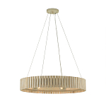 Люстра круглая из толстых деревянных реек Natural Style варинант исполнения - 2 | Loft Concept в Барнауле