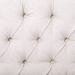 Кровать двуспальная светло-бежевая с основанием из массива дуба с мягким изголовьем Flax Beds варинант исполнения - 4 | Loft Concept в Барнауле