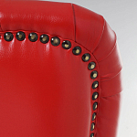 Кресло с обивкой из эко-кожи Harper Armchair Red варинант исполнения - 5 | Loft Concept в Барнауле