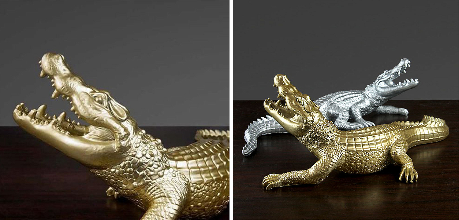 Статуэтка Crocodile Gold Статуэтка Crocodile Gold - Loft-Concept в Барнауле