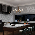  Люстра с прозрачными рифлеными цилиндрическими плафонами Kichler варинант исполнения - 28 | Loft Concept в Барнауле