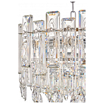 Круглая люстра с хрустальными подвесками на серебряном каркасе Gorgeous Crystal Light варинант исполнения - 4 | Loft Concept в Барнауле