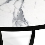 Стол обеденный раздвижной со столешницей белый мрамор Magali варинант исполнения - 8 | Loft Concept в Барнауле