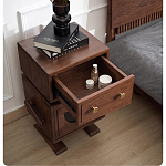 Тумбочка прикроватная с ящиком и дверцей Робот Robot Desk варинант исполнения - 6 | Loft Concept в Барнауле