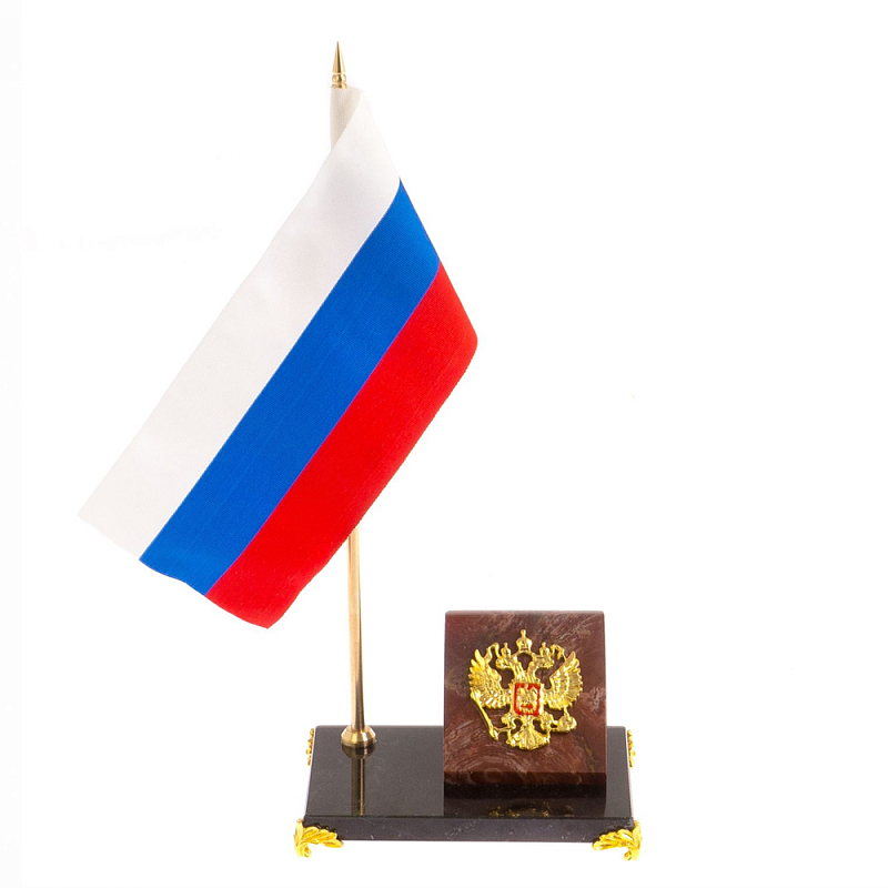 Флагшток с гербом России на подставке из натурального камня лемезит Stone Flagpole Лемезит Красный Белый Синий Флагшток с гербом России на подставке из натурального камня лемезит Stone Flagpole Лемезит Красный Белый Синий в Барнауле | Loft Concept