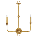 Бра настенное золотого цвета в форме подсвечника Graceful Smoothness варинант исполнения - 3 | Loft Concept в Барнауле