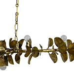 Линейная люстра Brass Eucalyptus Branches Lighting Chandelier варинант исполнения - 3 | Loft Concept в Барнауле