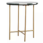 Столик приставной с круглой столешницей с полосатым узором Tabletops with Striped Pattern варинант исполнения - 1 | Loft Concept в Барнауле