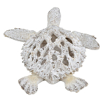 Статуэтка черепаха с ажурным панцирем и детализированной текстурой в белом цвете Marine Accessories варинант исполнения - 4 | Loft Concept в Барнауле