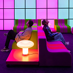 Дизайнерское кресло зеленое Poltronova Sofo Verosa Green Pink Armchair варинант исполнения - 13 | Loft Concept в Барнауле