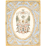 Декоративный постер в раме с рельефным растительным узором арабески New Collection of Arabesques Poster варинант исполнения - 1 | Loft Concept в Барнауле