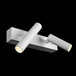 Бра с двумя цилиндрическими повортными спотами белого цвета Trumpet tube варинант исполнения - 3 | Loft Concept в Барнауле