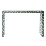 Консоль Дизайнерская Kenya Console ZEBRA Bone Inlay blue варинант исполнения - 1 | Loft Concept в Барнауле