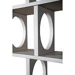 Белый дизайнерский Стеллаж Ring White Wood Bookcase варинант исполнения - 3 | Loft Concept в Барнауле