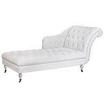 Кушетка белая с мягкой обивкой из велюра Michael Couch варинант исполнения - 1 | Loft Concept в Барнауле