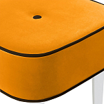 Квадратный мягкий пуф на белых ножках Winton Pouf Square варинант исполнения - 24 | Loft Concept в Барнауле