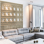 Панно на стену плетеное Макраме бежевый цвет  варинант исполнения - 12 | Loft Concept в Барнауле