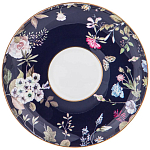 Чайный сервиз из фарфора темно-синий с рисунком цветов на 6 персон 14 предметов 300 мл Garden Whisper Porcelain Set  варинант исполнения - 3 | Loft Concept в Барнауле