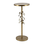 Столик золотистый с цветочной композицией на основании Forest Fairy Tale варинант исполнения - 3 | Loft Concept в Барнауле