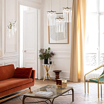 Бра с бронзовыми акцентами и прозрачными стеклянными каплями Droplet Bra варинант исполнения - 4 | Loft Concept в Барнауле