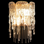 Бра с эффектом стекающего стекла и прозрачными трубками Textured Glass варинант исполнения - 1 | Loft Concept в Барнауле