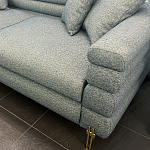 Дизайнерский Диван Lancaster Серо-голубое букле варинант исполнения - 2 | Loft Concept в Барнауле