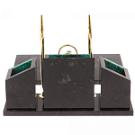 Настольный письменный набор из змеевика с часами Successful Leader варинант исполнения - 3 | Loft Concept в Барнауле