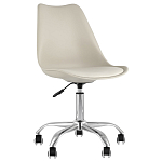 Офисный стул на металлическом основании EGGERY Beige варинант исполнения - 1 | Loft Concept в Барнауле