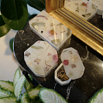 Шкатулка из эпоксидной смолы с цветами розовая Epoxy Resin Rectangular Box Pink варинант исполнения - 6 | Loft Concept в Барнауле