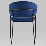 Стул в велюре синего цвета Horizon варинант исполнения - 4 | Loft Concept в Барнауле