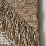 Панно из шерсти и хлопка с узором Beige Calista Cascade варинант исполнения - 6 | Loft Concept в Барнауле